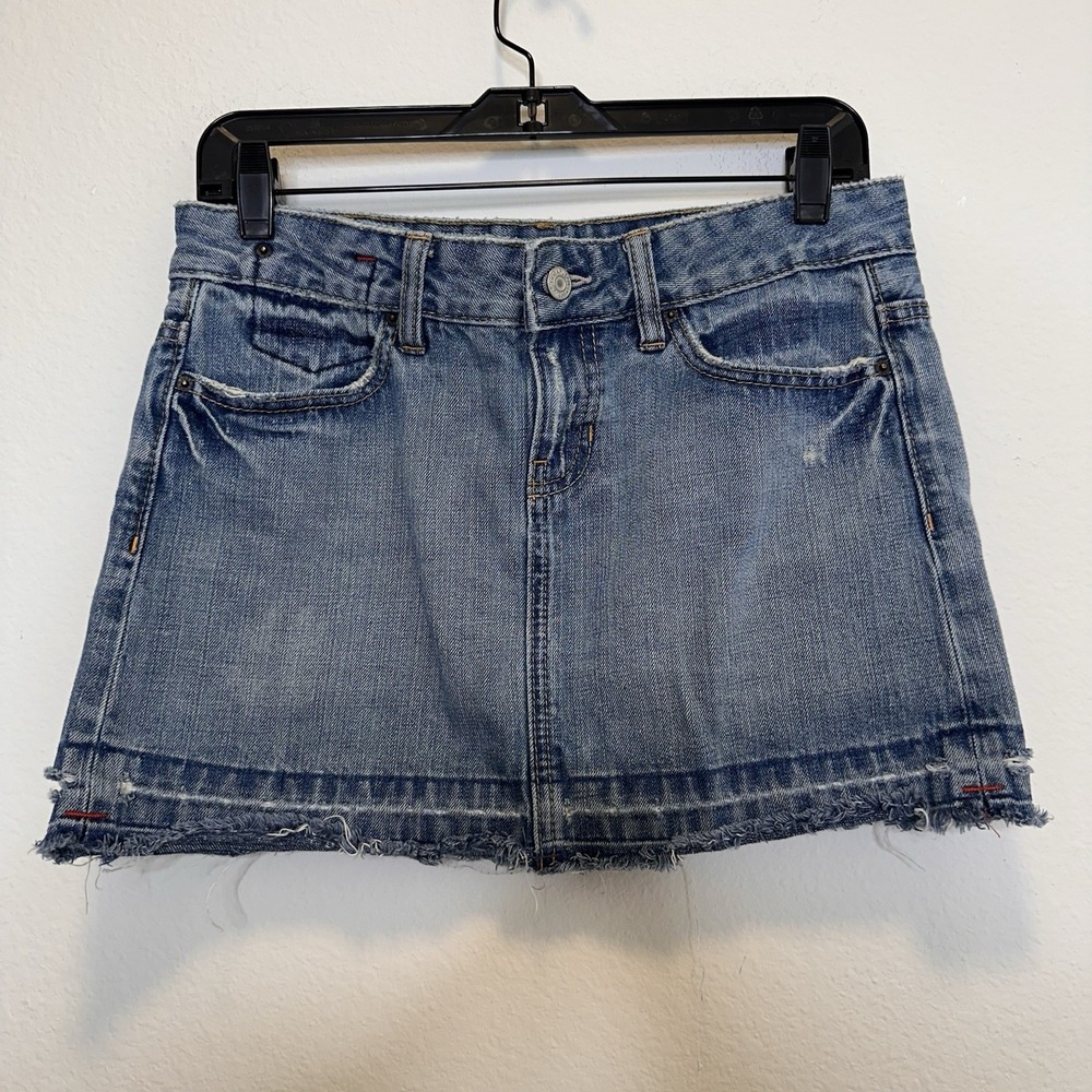 VTG Gap 1969 Limited Edition 6 Denim Mini Skirt Boho Gothic Y2K‎ Grunge Punk 90s